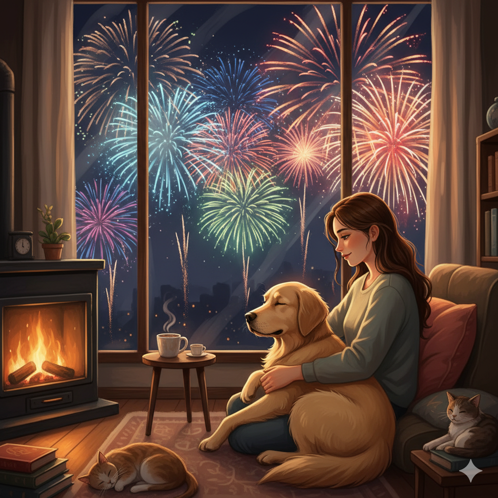 Silvesterangst Hund Kontaktliegen Hund hat Angst vor Silvester